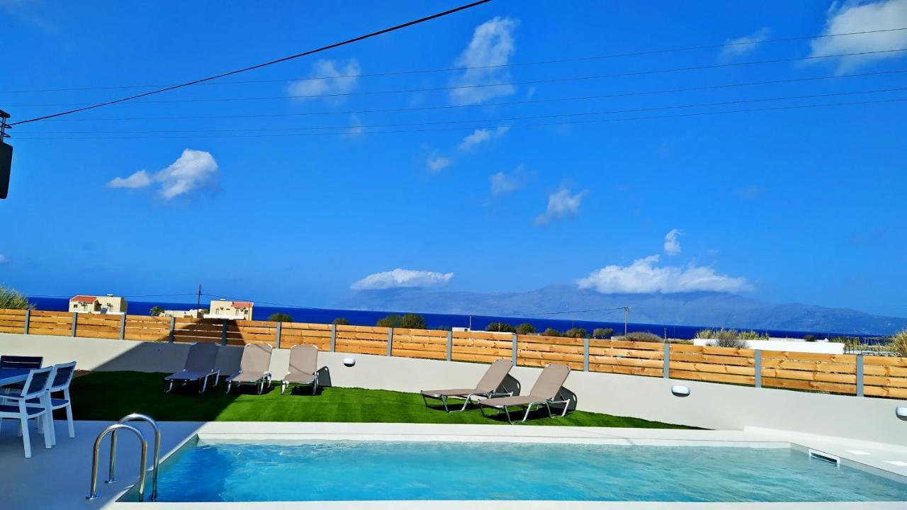 Balos Residence Private Pool Seafront Seaview 키사모스 외부 사진