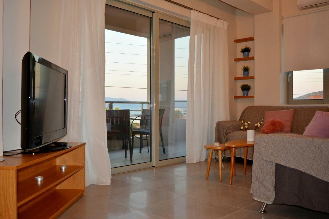 Balos Residence Private Pool Seafront Seaview 키사모스 외부 사진
